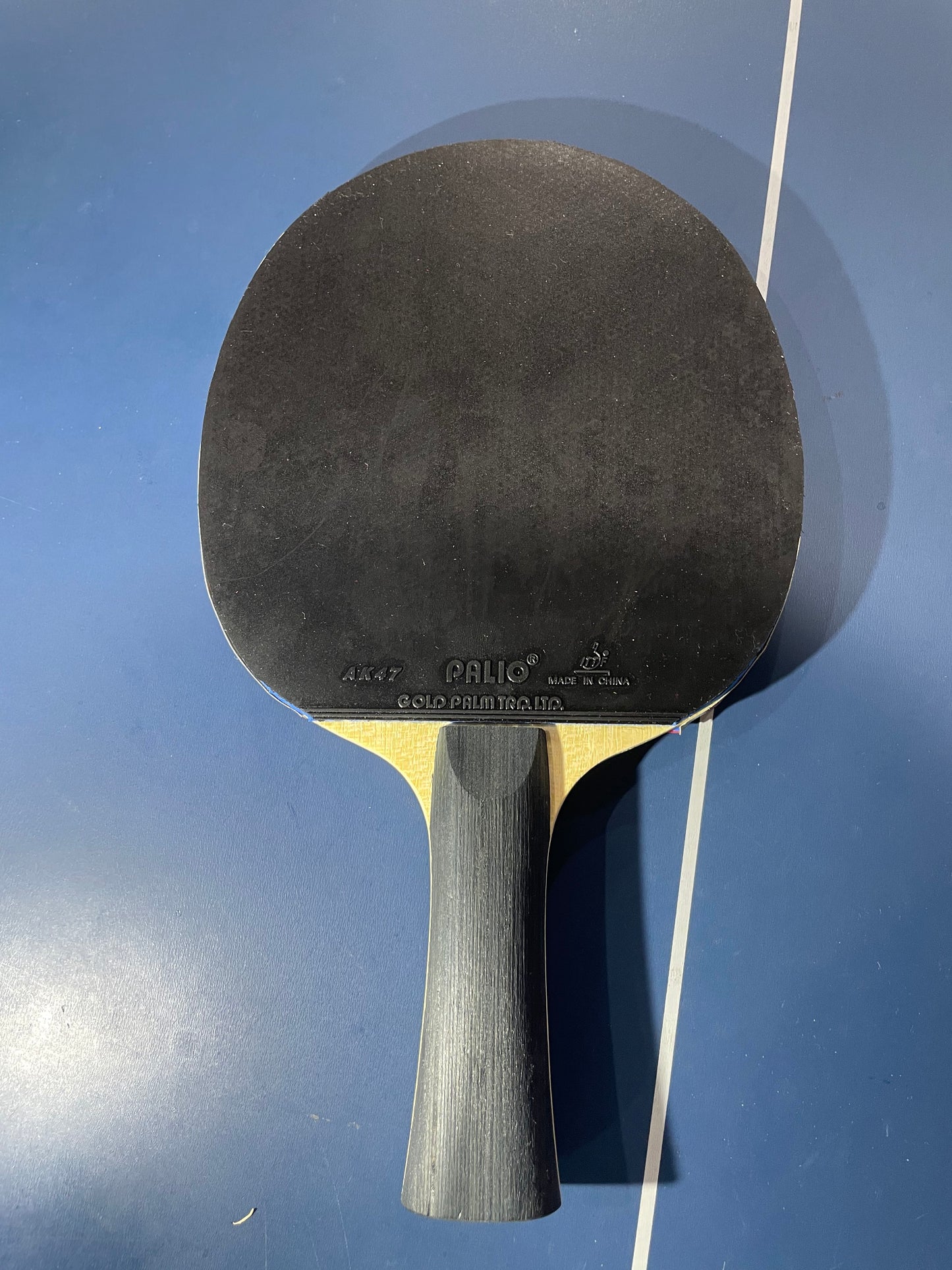 Custom Made Racket FL SANWEI T5000 CARBON with double AK47 BLUE