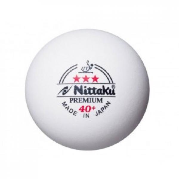 Nittaku Premium 40+ 3-star balls (3 pack)