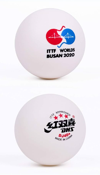 DHS DJ40+ 3-Star ITTF BUSAN Table Tennis Balls